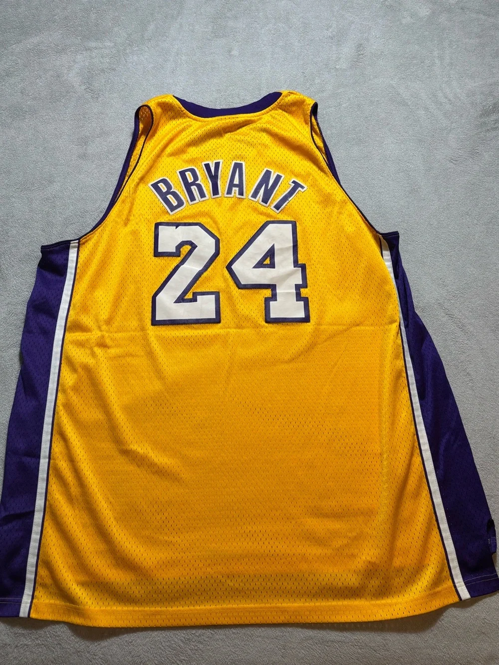 Kobe Bryant LA Lakers Adidas Vintage Swingman Sewn Jersey Gold 3XL